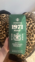 1971 DARK ROAST COFFEE BEAN STARBUCKS WHOLE BEAN COFFEE 1lb Bag Message 2 Bundle