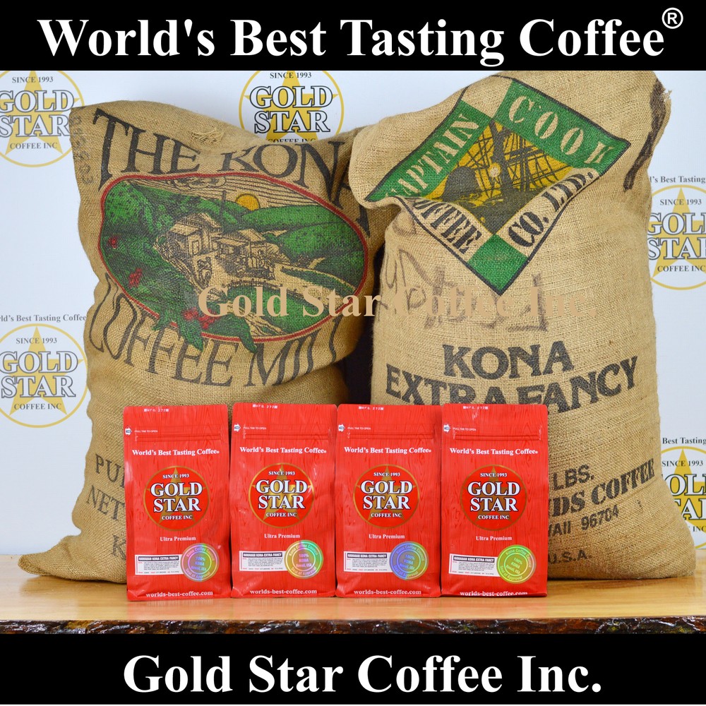 World’s Best Tasting Coffee from Gold Star – 4 lb Hawaii Hawaiian Kona Fancy