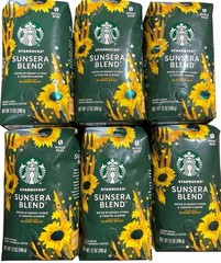 6 Bags Starbucks Sunera Blend Coffee Beans 12 Oz. Fresh Goods Expire 6/18/26