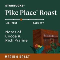 Starbucks Whole Coffee Beans Medium Roast Hot Or Iced Coffee Pike Place Roast